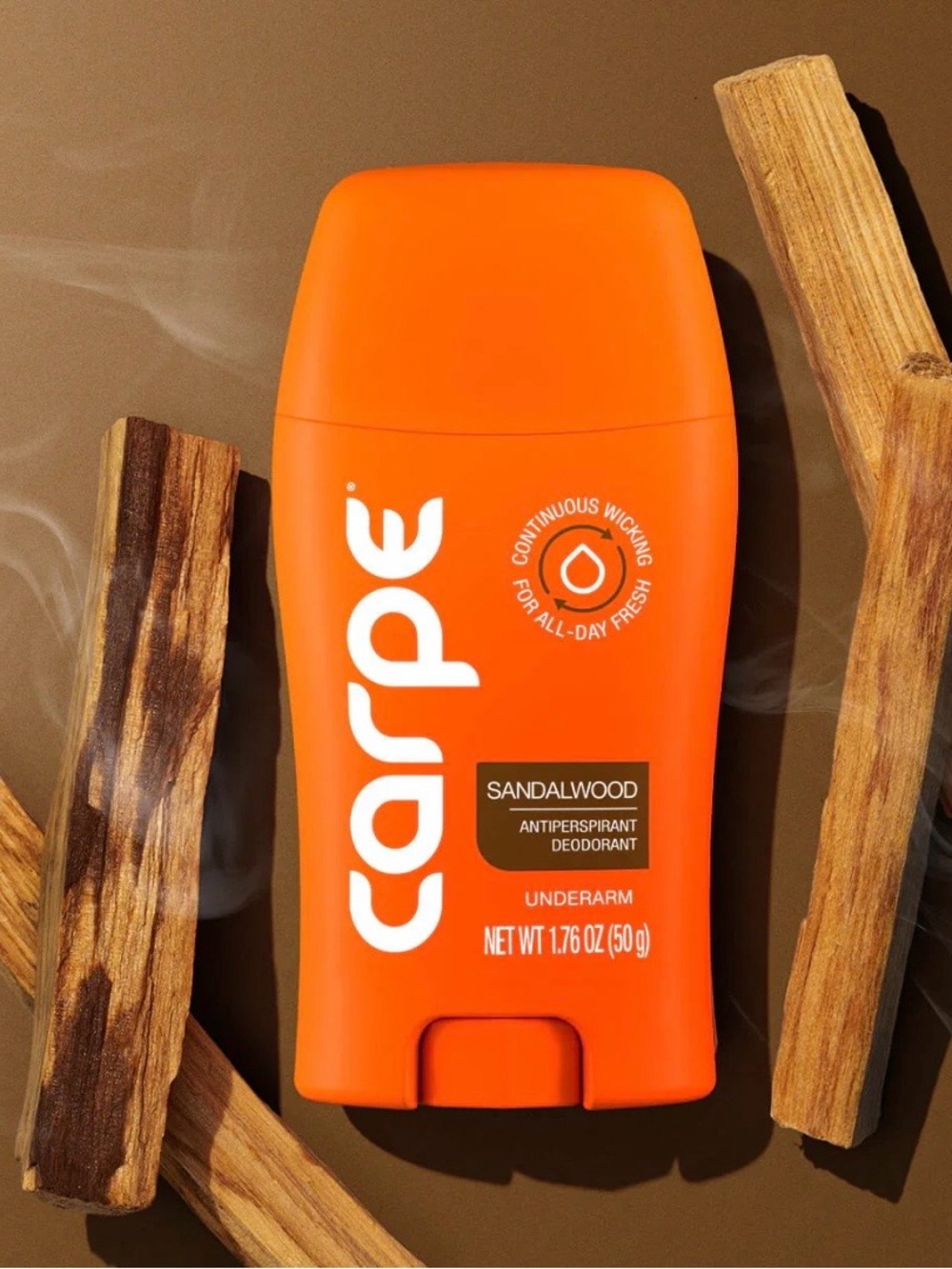 Carpe Sandalwood Antiperspirant Deodorant - Orange